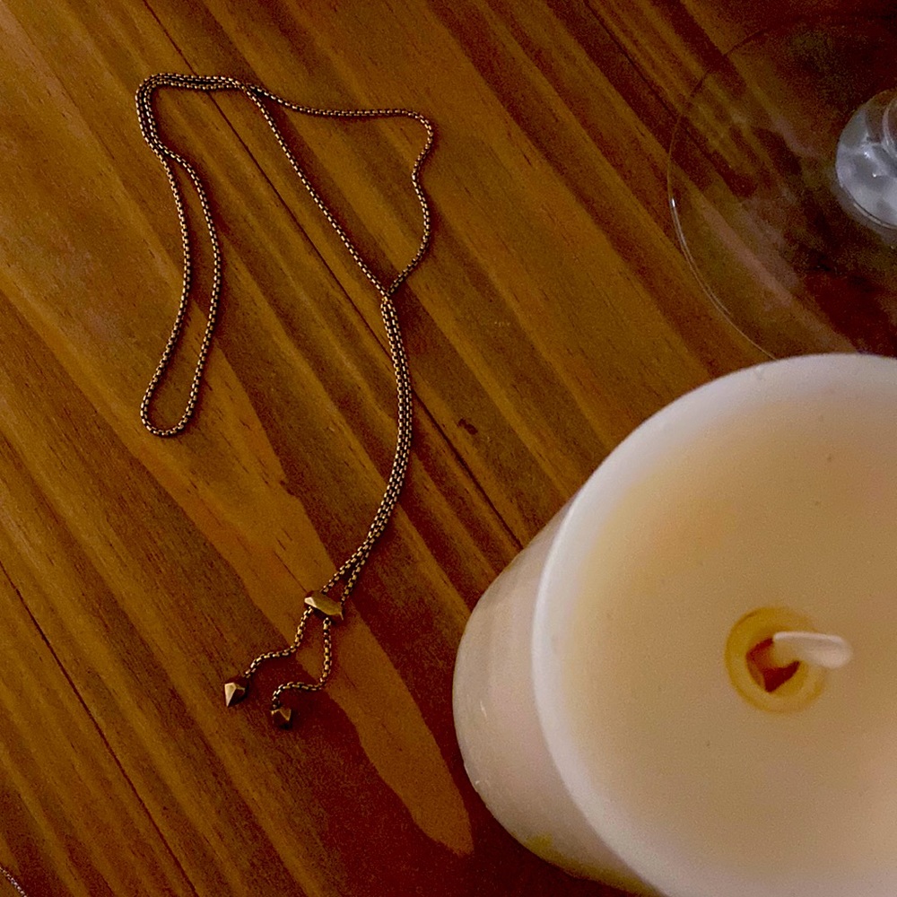 Kendra Scott adjustable gold tone necklace